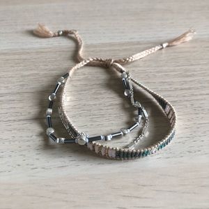 Frieze layered bracelet